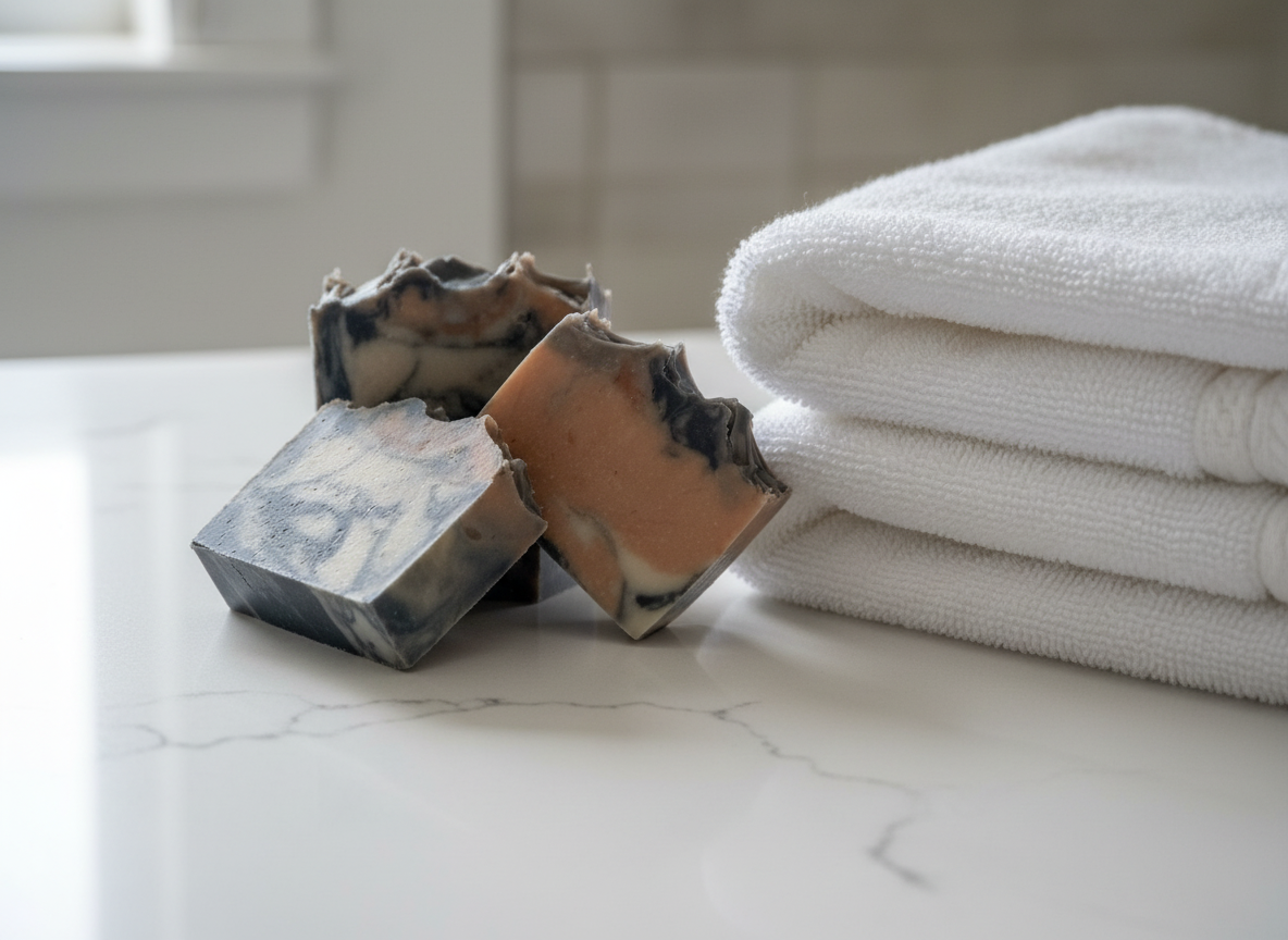 Argiles & Charbon – Savon artisanal doux (sans parfum)